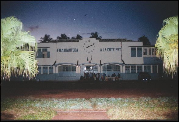 Trainstation at Manakara in the morning